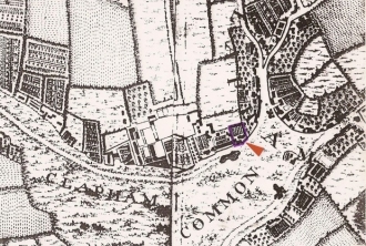 Fig2. The 1745 map by the surveyor Rocque