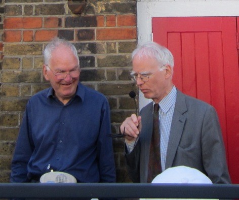 Professor Saint (right) with Peter Jefferson Smith