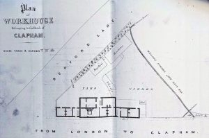 Plan of Clapham Workhouse by Daniel Gould 1839