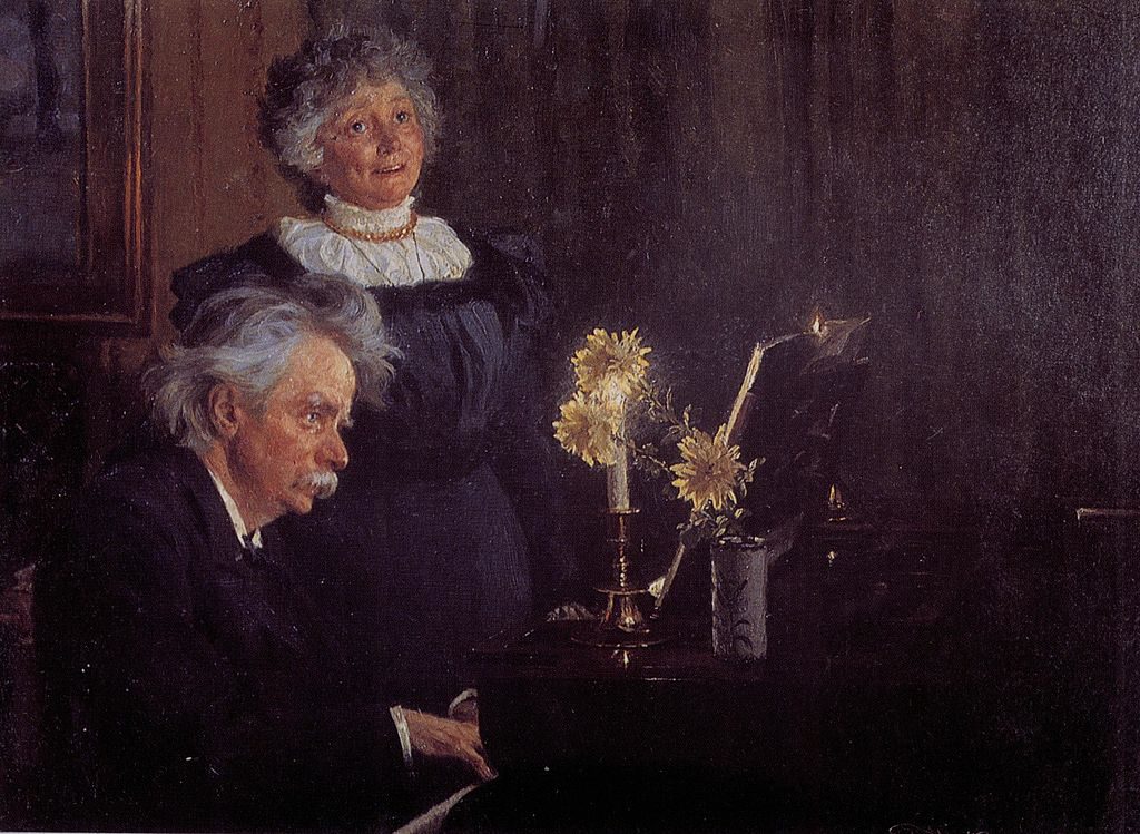 Edvard Grieg accompanying his Wife
