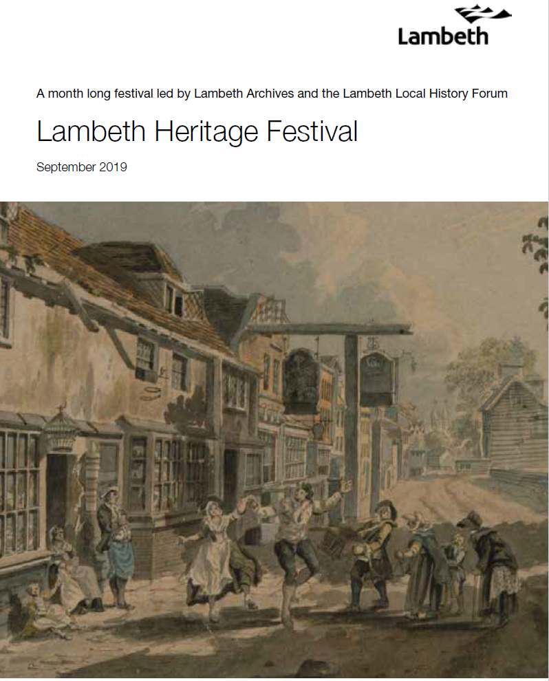 Brochure for Lambeth Heritage Festival 2019